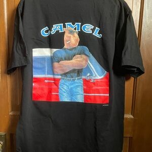 Joe Camel Black Graphic Tee for Men